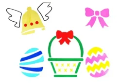 Sjablonger påskemotiver