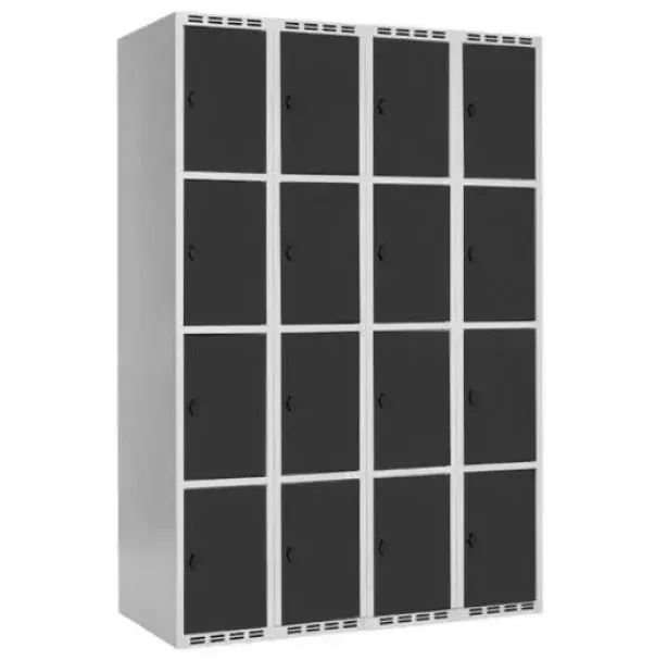 SMG garderobeskap 4-delt 4 søyler antr.