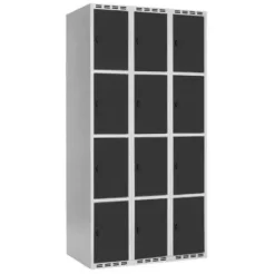 SMG garderobeskap 4-delt 4 søyler antr.