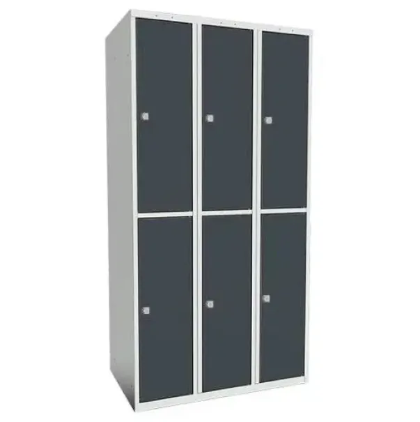 SMT skoleskap 2-delt 3 søyler antr.