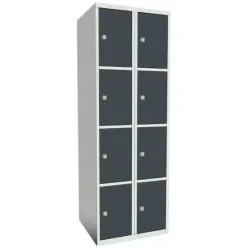 SMT skoleskap 4-delt 2 søyler antr.