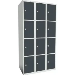 SMT skoleskap 4-delt 3 søyler antr.