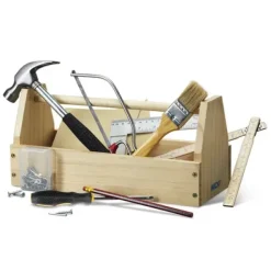 Snekkerkasse med verktøy