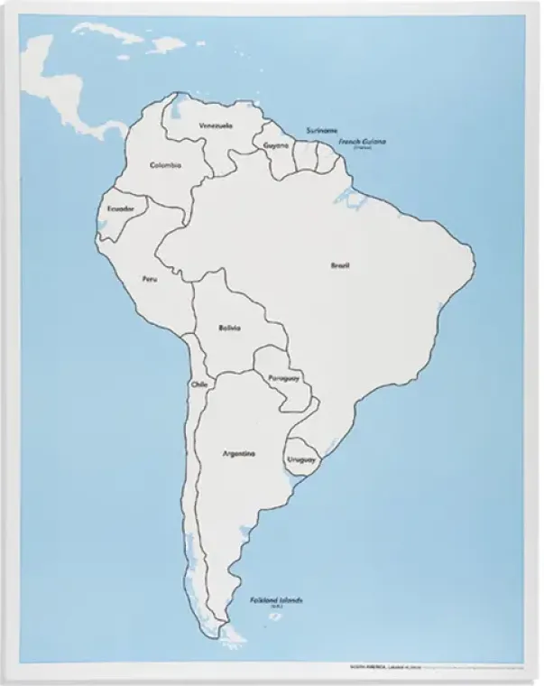 South America Control Map: Labeled(LAGER