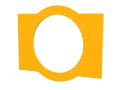 Startplate til tunnelsklie gul