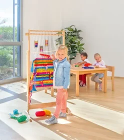 Stor vevramme for gulv