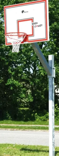 Street basketballstativ med dunkekurv