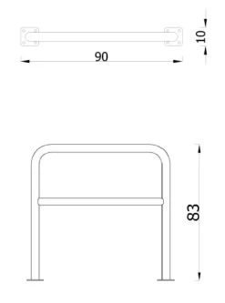 Sykkelstativ A-modell