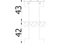 Trebenk på betongramme