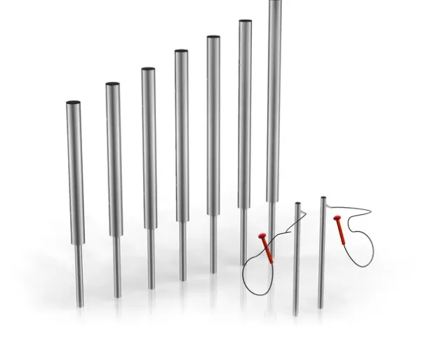 Tubular bells forankring i jord