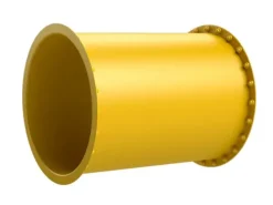 Tunnelsklie rørelement rett gul