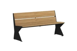 Tuva Time benk med rygg 3-seter