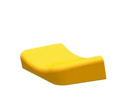 Utløpsseksjon endestykke gul