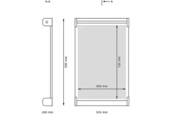 Vegghengt staffeli med magnetplate
