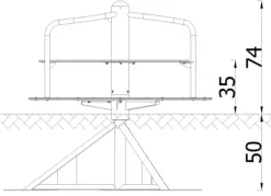 Vento karusell med sittepanel