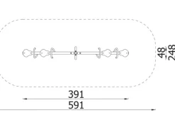 Vippe med fire seter